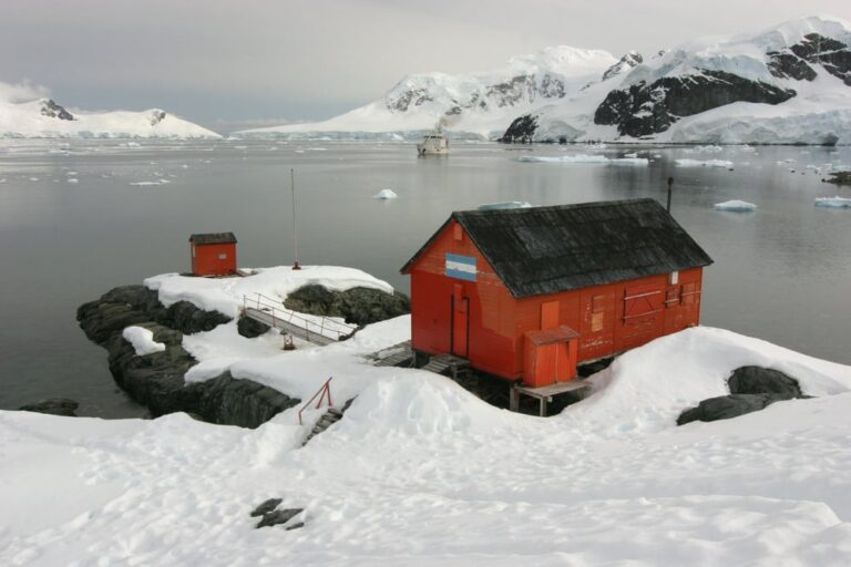 Scientific research station Almirante Brown Station in Antarctica