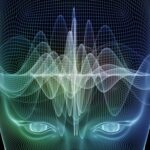 Graphic illustration depicting brain waves