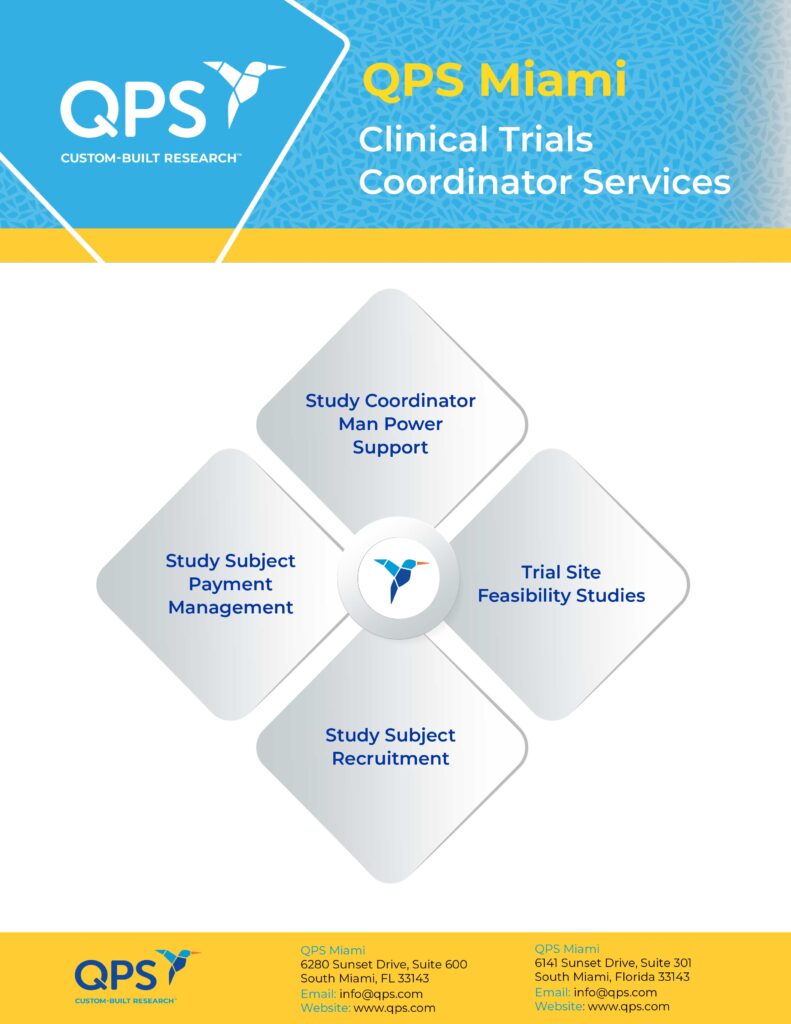 QPS Miami Clinical Trials Coordinator Services 2024