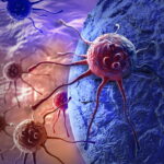 Digital illustration of cancer cell