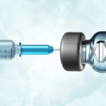 Digital illustration of mRNA vaccine concept