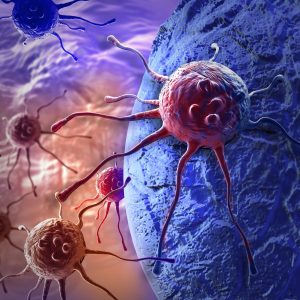Digital illustration of cancer cell